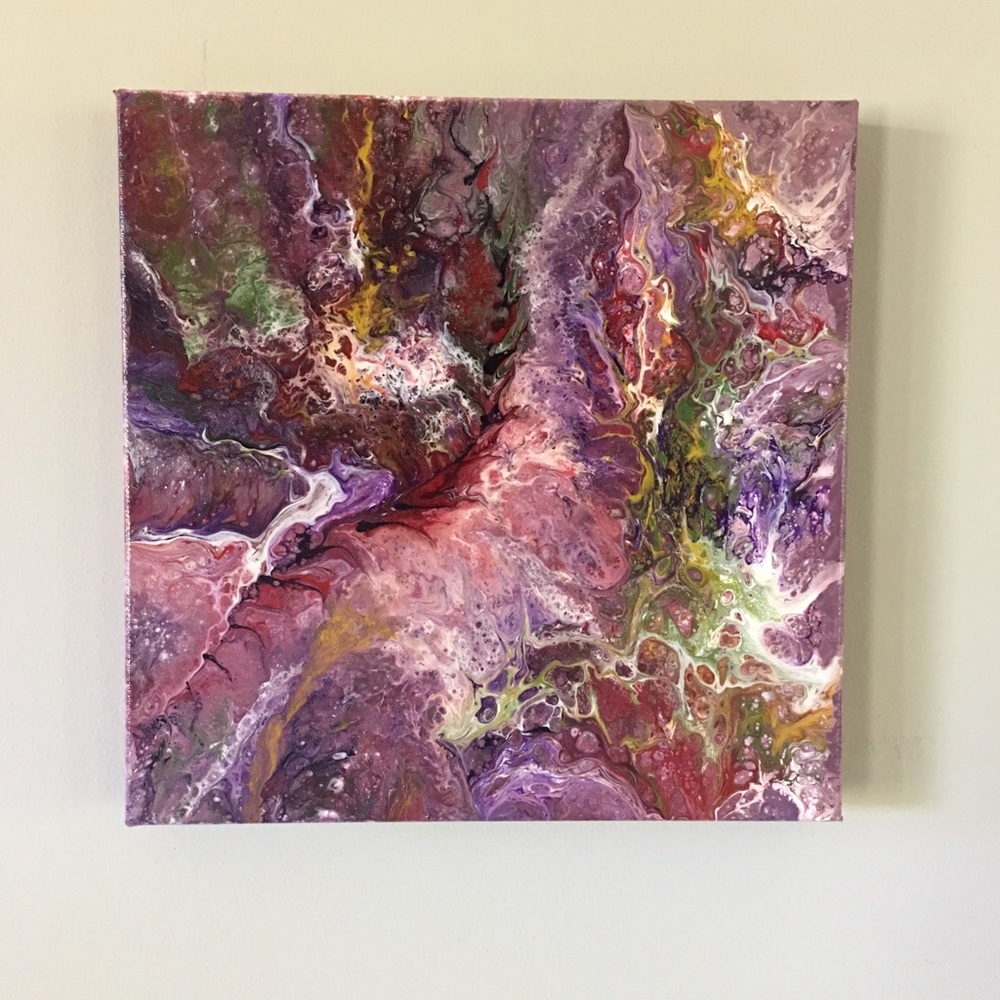 Original acrylic fluid painting. This is No.2 of 3